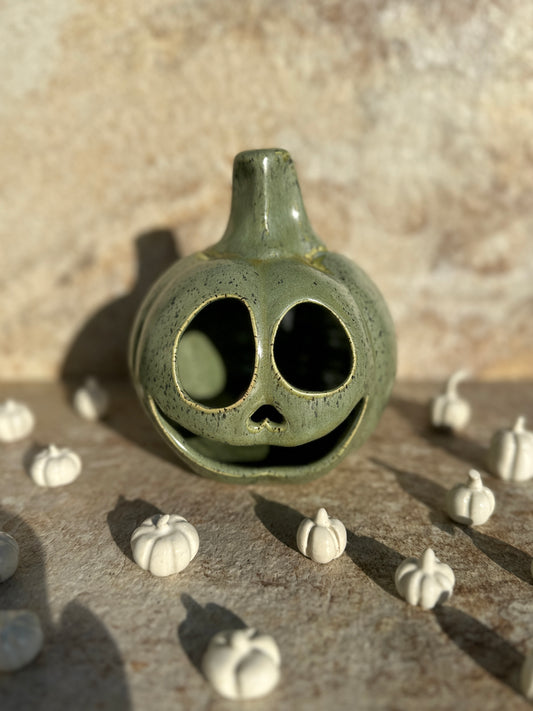 Jack-O-Lantern - Satin Green Speckle